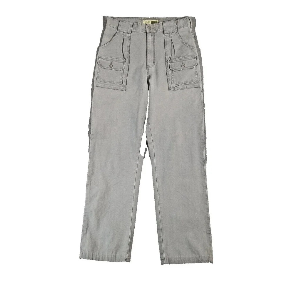 Cabela's 7 pocket cargo hiking pants men's 34x34 gray outdoor adventure